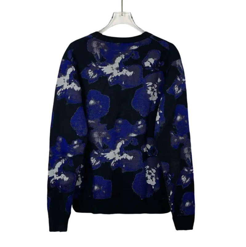 Dior Dior Blue Floral Men's Sweatshirt 0089 Size US M / EU 48-50 / 2 - 2 Thumbnail