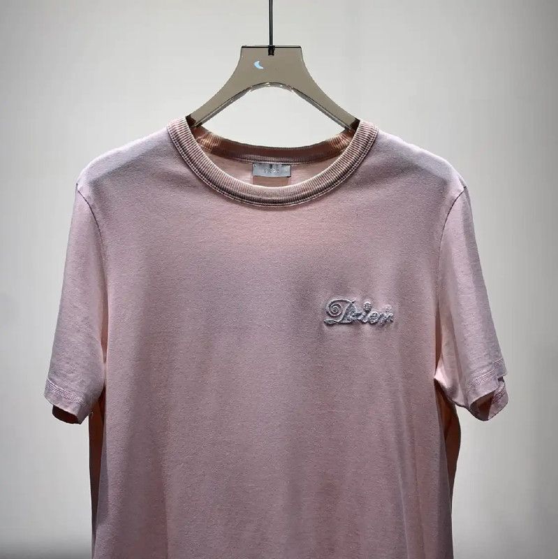 Dior Dior Pink Cotton Men's T-Shirt 0089 Size US L / EU 52-54 / 3 - 3 Thumbnail