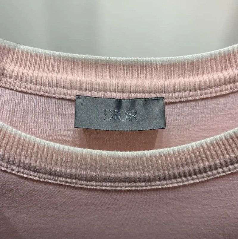 Dior Dior Pink Cotton Men's T-Shirt 0089 Size US L / EU 52-54 / 3 - 2 Thumbnail