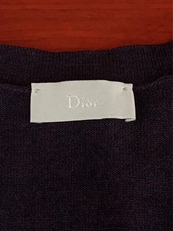 Dior Dior Navy Blue Cotton Knit Pullover for Men 0089 Size US M / EU 48-50 / 2 - 4 Thumbnail