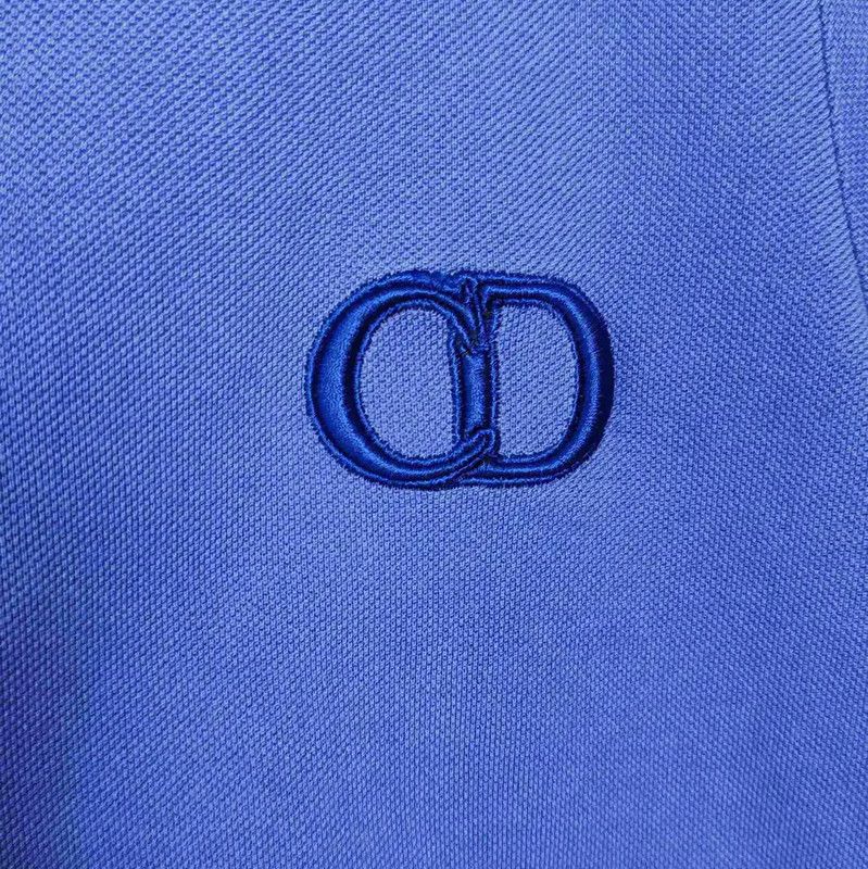 Dior Dior Blue Cotton Polo Shirt for Men 0089 Size US XXS / EU 40 - 3 Thumbnail