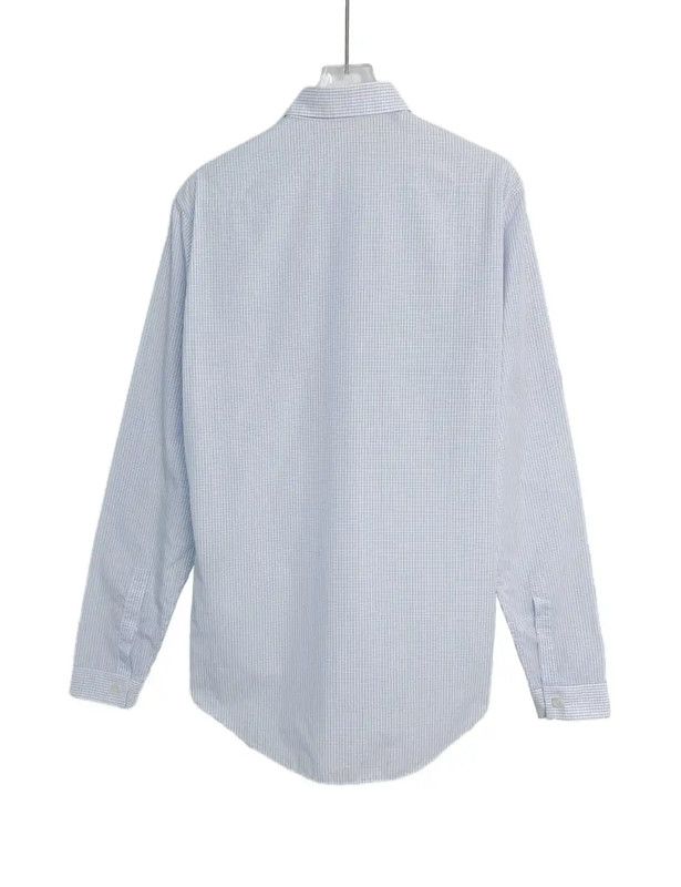 Dior Dior Men's Blue Cotton Long Sleeve Shirt 0089 Size US XXS / EU 40 - 2 Thumbnail