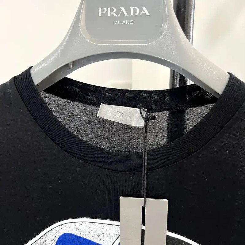 Dior Dior Men's Black Printed Long Sleeve T-Shirt 0089 Size US S / EU 44-46 / 1 - 2 Thumbnail
