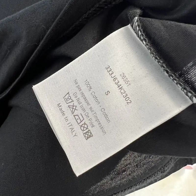 Dior Dior Men's Black Printed Long Sleeve T-Shirt 0089 Size US S / EU 44-46 / 1 - 4 Thumbnail