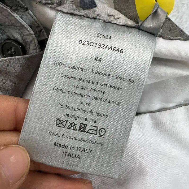 Dior Dior Gray Cotton Summer Shorts for Men 0089 Size US 28 / EU 44 - 4 Thumbnail