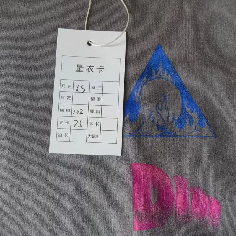 Dior Dior Gray Cotton Men's T-Shirt 0089 Size US XS / EU 42 / 0 - 5 Thumbnail