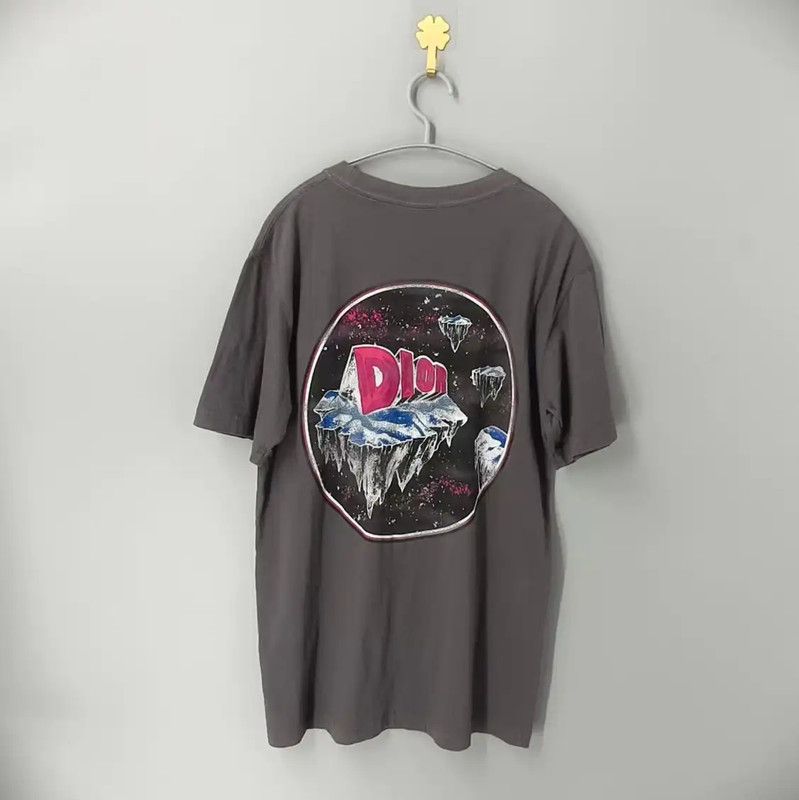 Dior Dior Gray Cotton Men's T-Shirt 0089 Size US XS / EU 42 / 0 - 2 Thumbnail