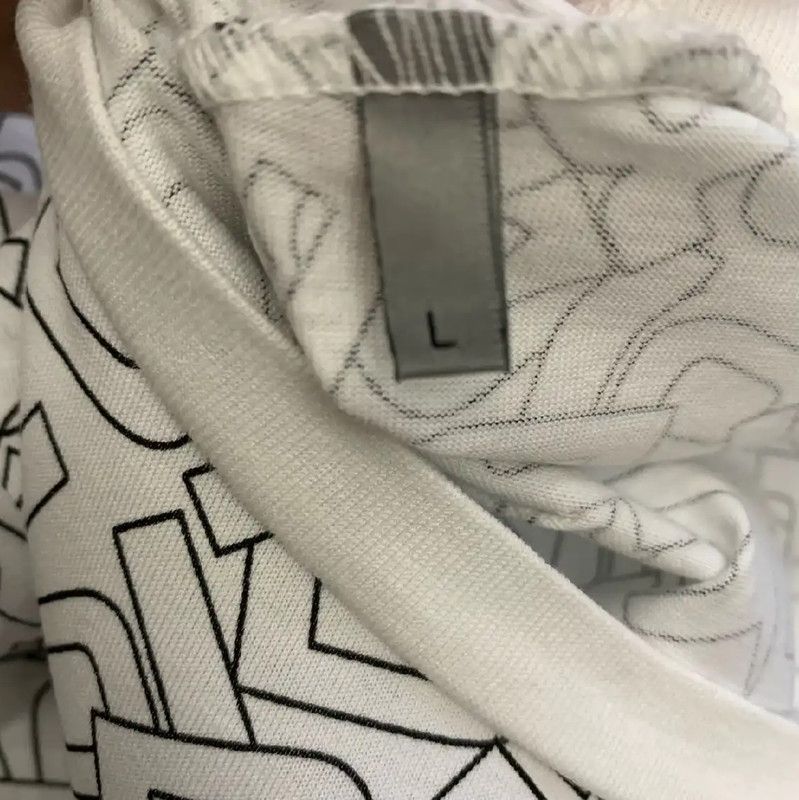 Dior Dior White Cotton Graphic T-Shirt for Men 0089 Size US L / EU 52-54 / 3 - 9 Thumbnail