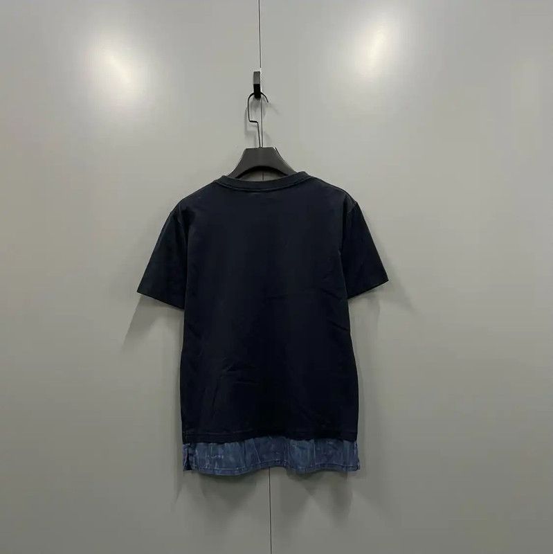 Dior Dior Navy Cotton Logo Short Sleeve T-shirt 0089 Size US XS / EU 42 / 0 - 2 Thumbnail