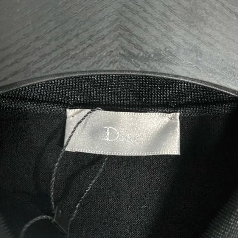 Dior Dior Black Men's Polo with Yellow Trim 0089 Size US L / EU 52-54 / 3 - 3 Thumbnail