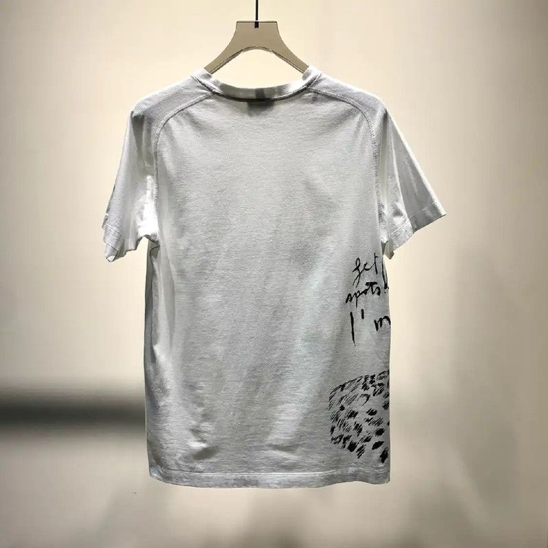 Dior Dior Men's White Cotton Graphic T-Shirt 0089 Size US S / EU 44-46 / 1 - 6 Thumbnail
