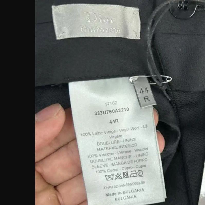 Dior Dior Black Wool Blend Casual Trousers 0089 Size US 26 / EU 42 - 4 Thumbnail