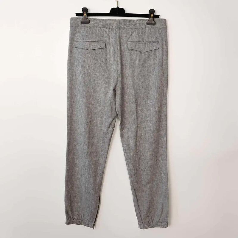 Dior Dior Men's Gray Wool Casual Pants 0089 Size US 36 / EU 52 - 2 Thumbnail