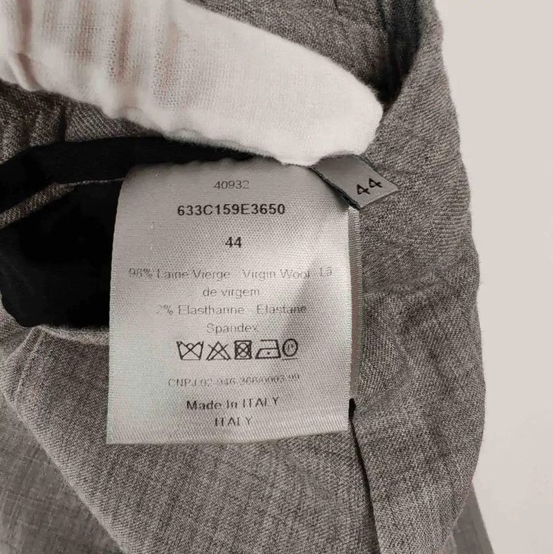 Dior Dior Men's Gray Wool Casual Pants 0089 Size US 36 / EU 52 - 4 Thumbnail