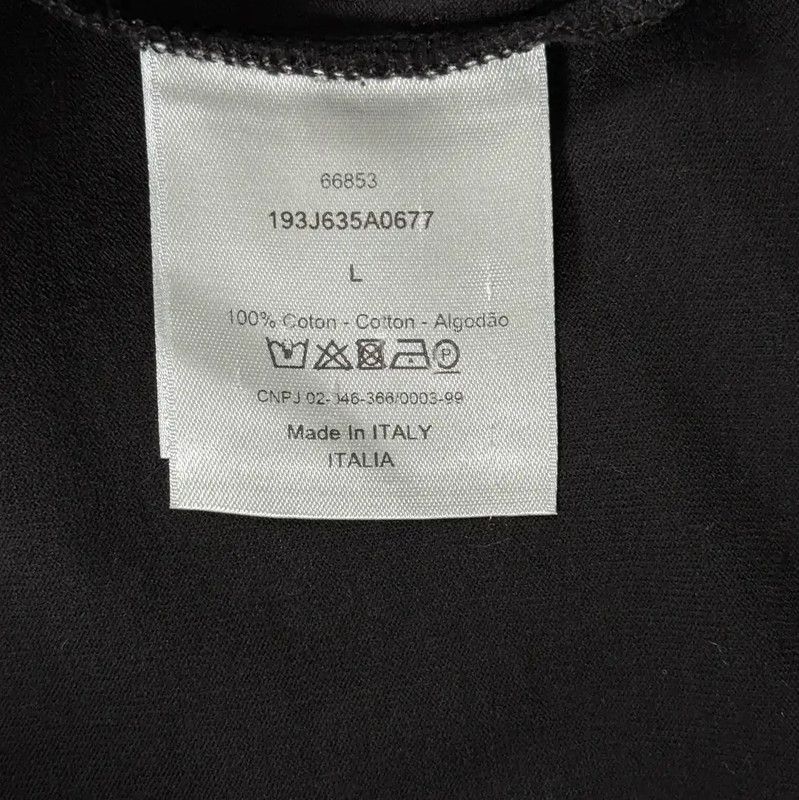 Dior Dior Black Cotton Men's T-Shirt 0089 Size US L / EU 52-54 / 3 - 4 Thumbnail