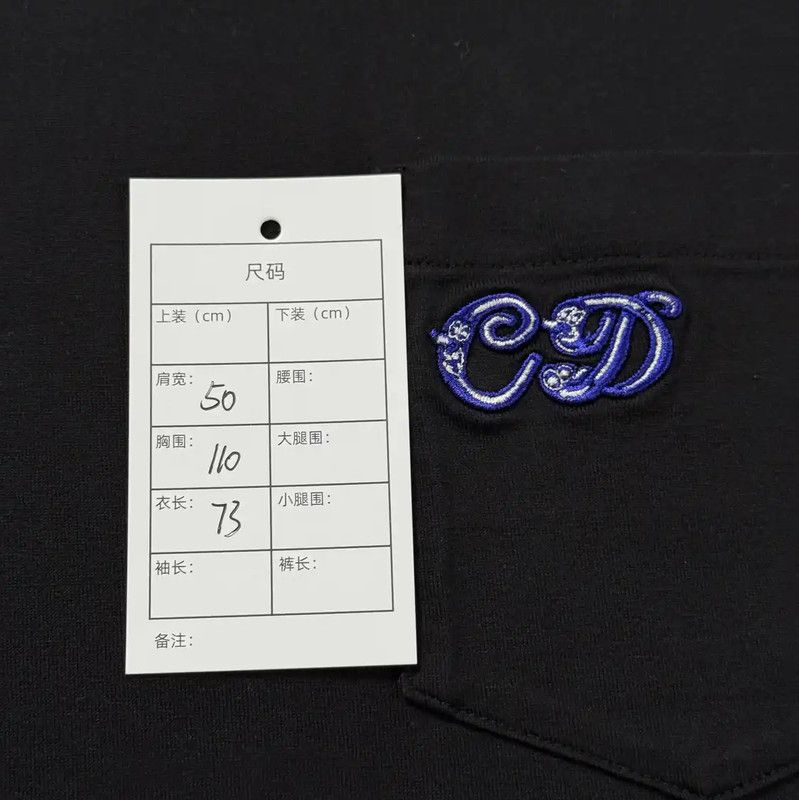 Dior Dior Black Cotton Men's T-Shirt 0089 Size US L / EU 52-54 / 3 - 5 Thumbnail
