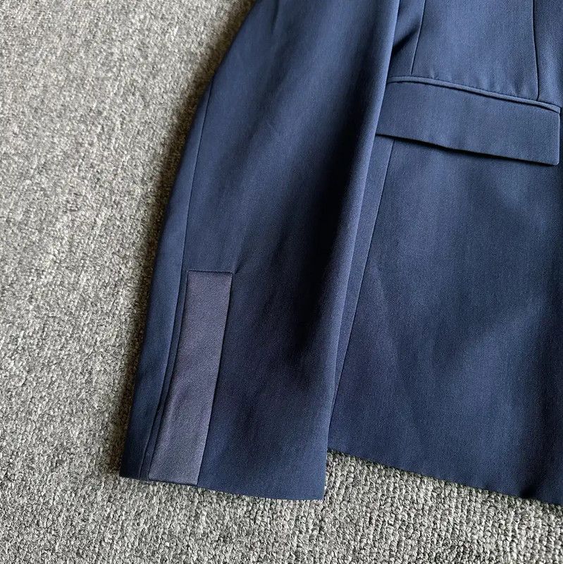 Dior Dior Wool Blend Striped Long Sleeve Coat 0089 Size US S / EU 44-46 / 1 - 3 Thumbnail