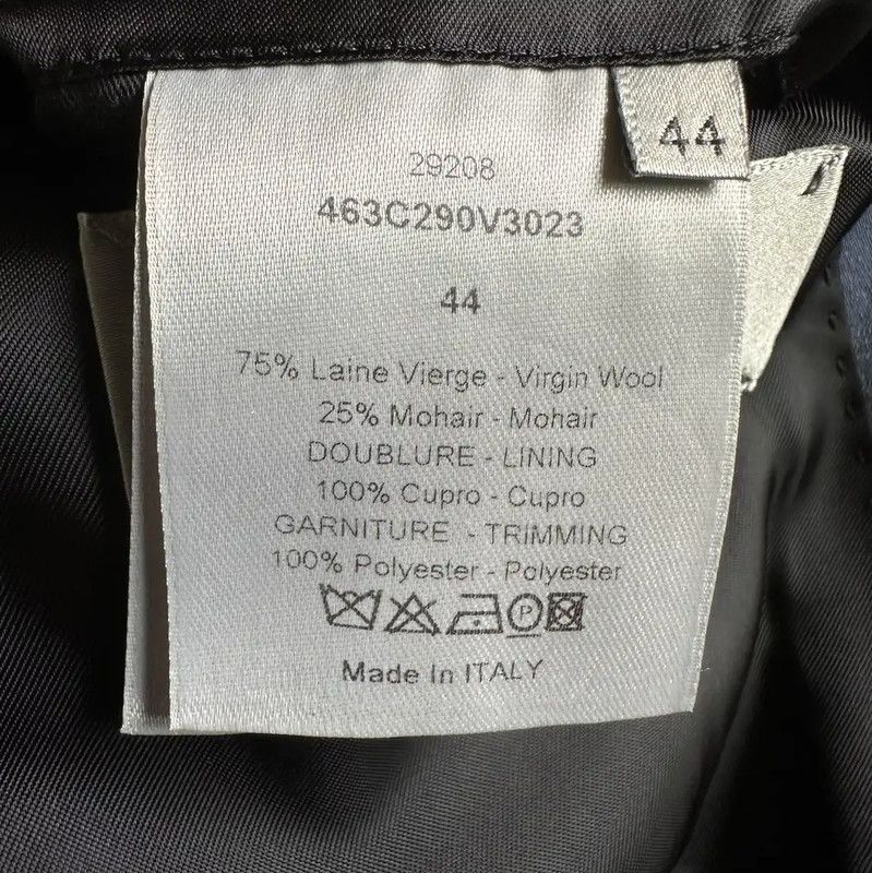 Dior Dior Wool Blend Striped Long Sleeve Coat 0089 Size US S / EU 44-46 / 1 - 6 Thumbnail
