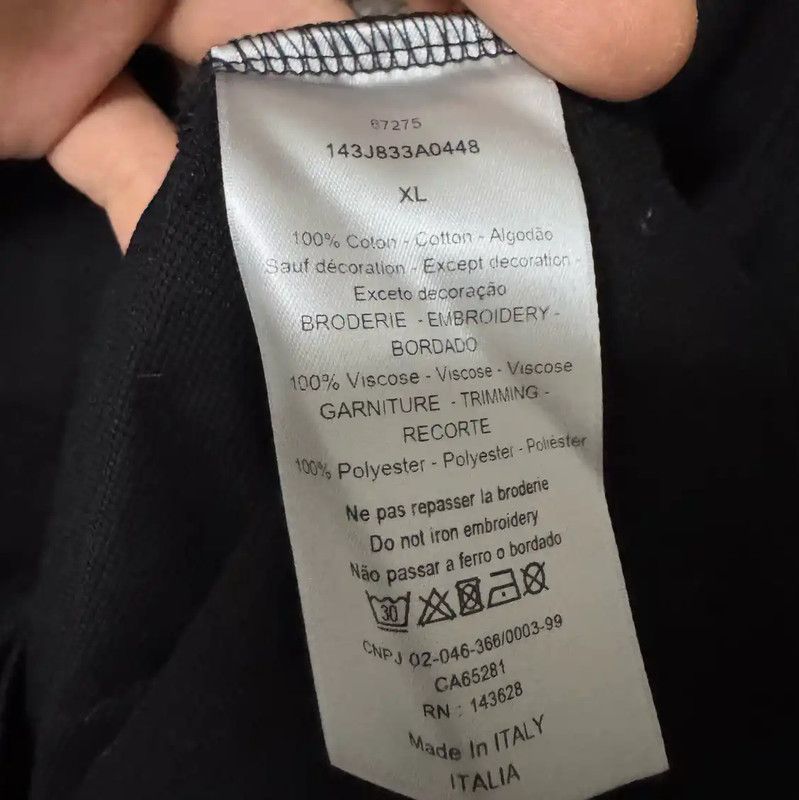 Dior Dior Black Cotton Polo Shirt for Men 0089 Size US XL / EU 56 / 4 - 5 Thumbnail