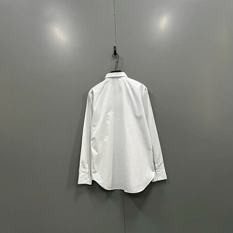 Dior Dior White Cotton Long Sleeve Shirt 0089 Size US M / EU 48-50 / 2 - 2 Thumbnail