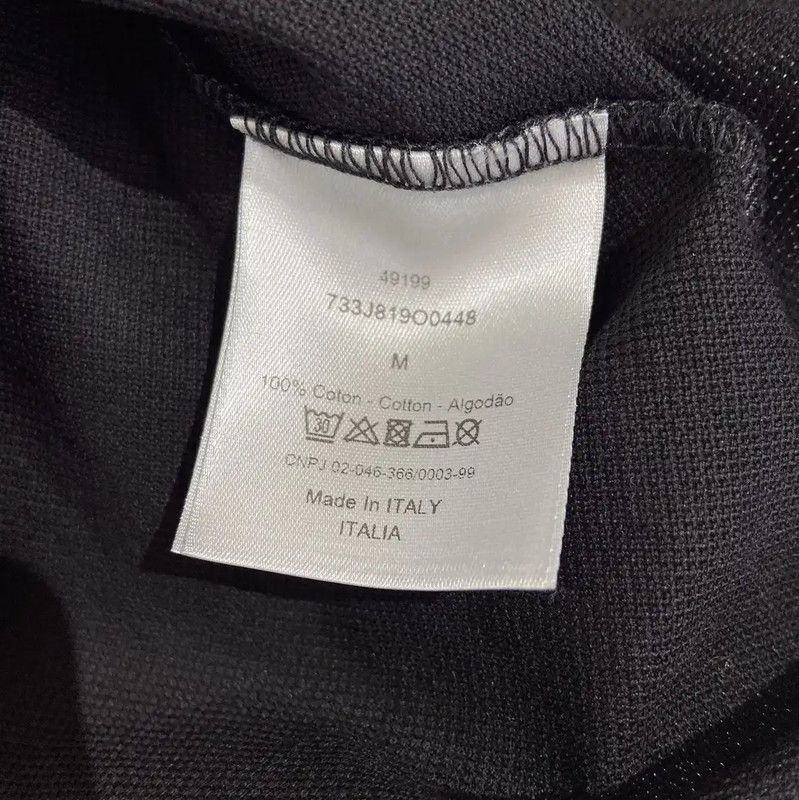 Dior Dior Black Men's Polo Shirt 0089 Size US M / EU 48-50 / 2 - 5 Thumbnail