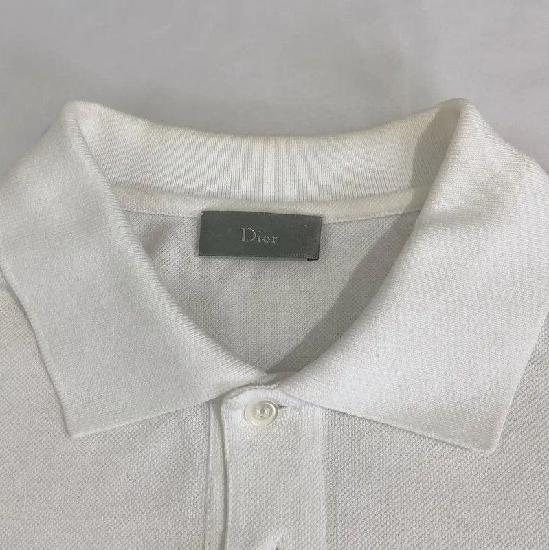 Dior Dior White Men's Polo Shirt 0089 Size US M / EU 48-50 / 2 - 4 Thumbnail