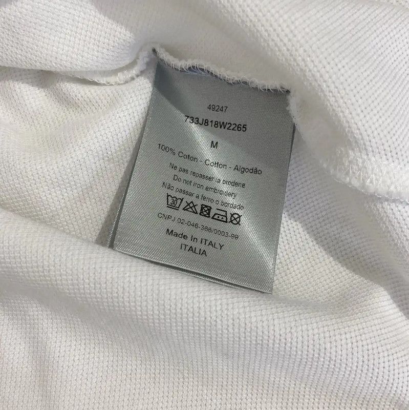 Dior Dior White Men's Polo Shirt 0089 Size US M / EU 48-50 / 2 - 5 Thumbnail