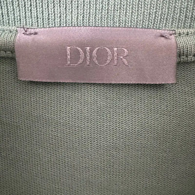 Dior Dior Green Embroidered Logo Short Sleeve T-shirt 0089 Size US S / EU 44-46 / 1 - 3 Thumbnail