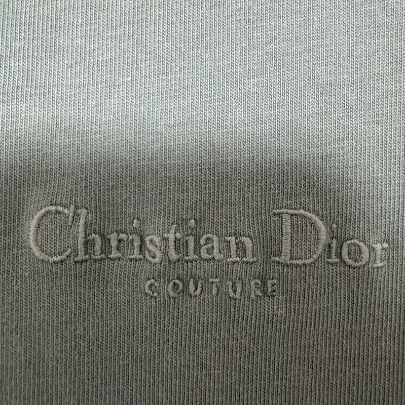 Dior Dior Green Embroidered Logo Short Sleeve T-shirt 0089 Size US S / EU 44-46 / 1 - 5 Thumbnail