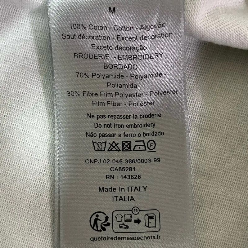 Dior Dior Summer Light Green Cotton Men’s T-Shirt 0089 Size US M / EU 48-50 / 2 - 5 Thumbnail