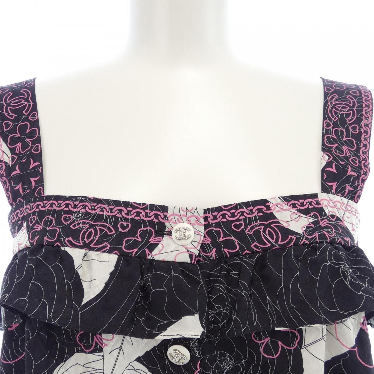 Chanel Chanel Chanel P70168V61582 Silk Top Others Tops P70168V61582 DUTY FREE for USA Size ONE SIZE - 6 Thumbnail