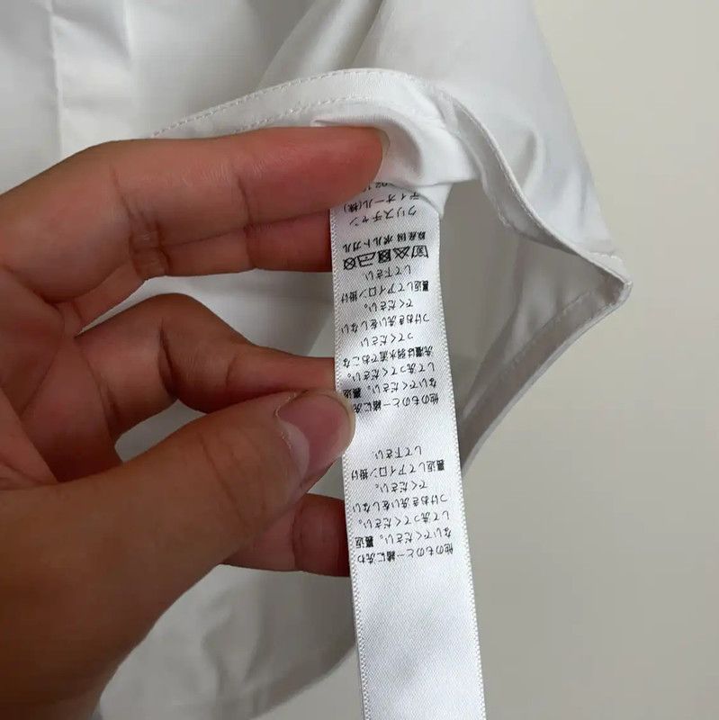 Dior Dior Men's Sleeveless White Nylon Shirt 0089 Size US XXS / EU 40 - 5 Thumbnail
