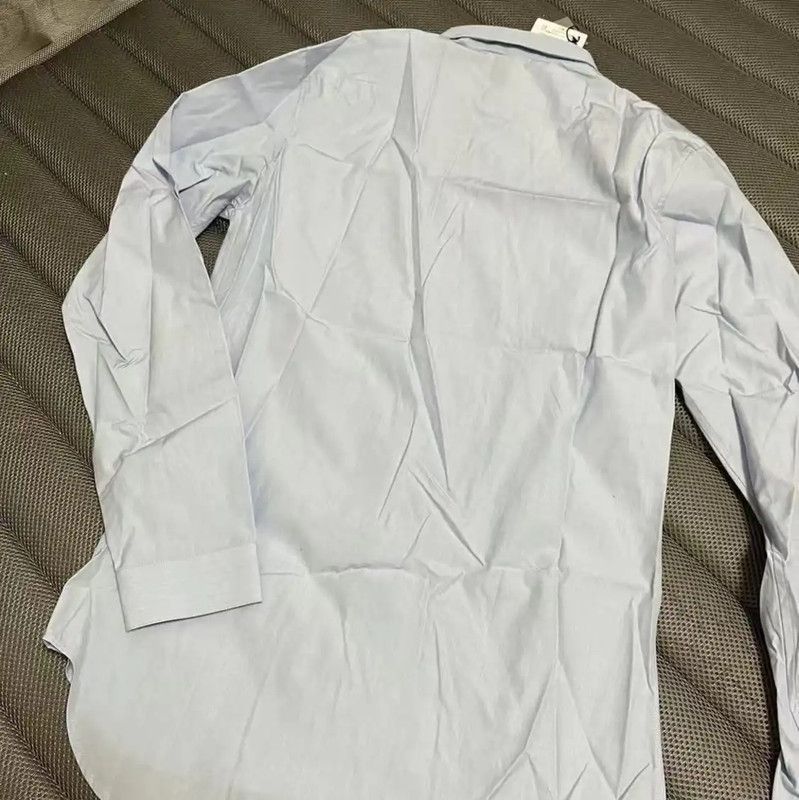 Dior Dior Men’s Light Blue Embroidered Shirt 0089 Size US S / EU 44-46 / 1 - 7 Thumbnail