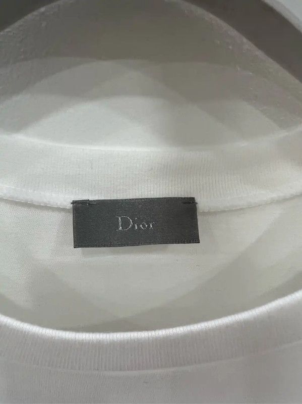 Dior Dior White Cotton Short Sleeve T-Shirt 0089 Size US XL / EU 56 / 4 - 5 Thumbnail