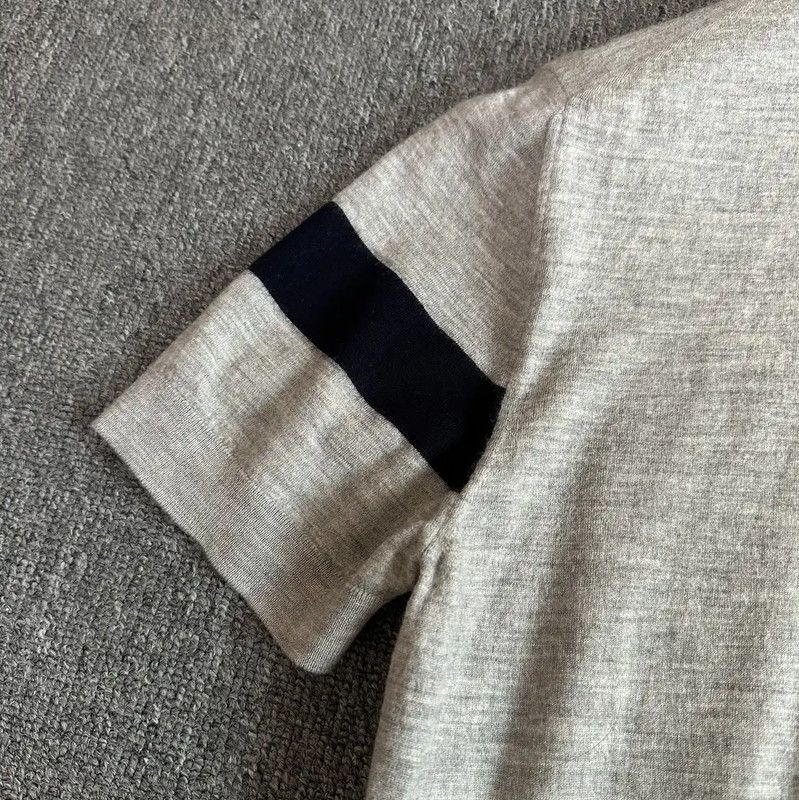 Dior Dior Gray Wool Short-Sleeve Polo Shirt 0089 Size US L / EU 52-54 / 3 - 4 Thumbnail