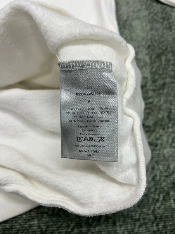 Dior Dior Men's White Cotton Embroidered Hoodie 0089 Size US M / EU 48-50 / 2 - 4 Thumbnail