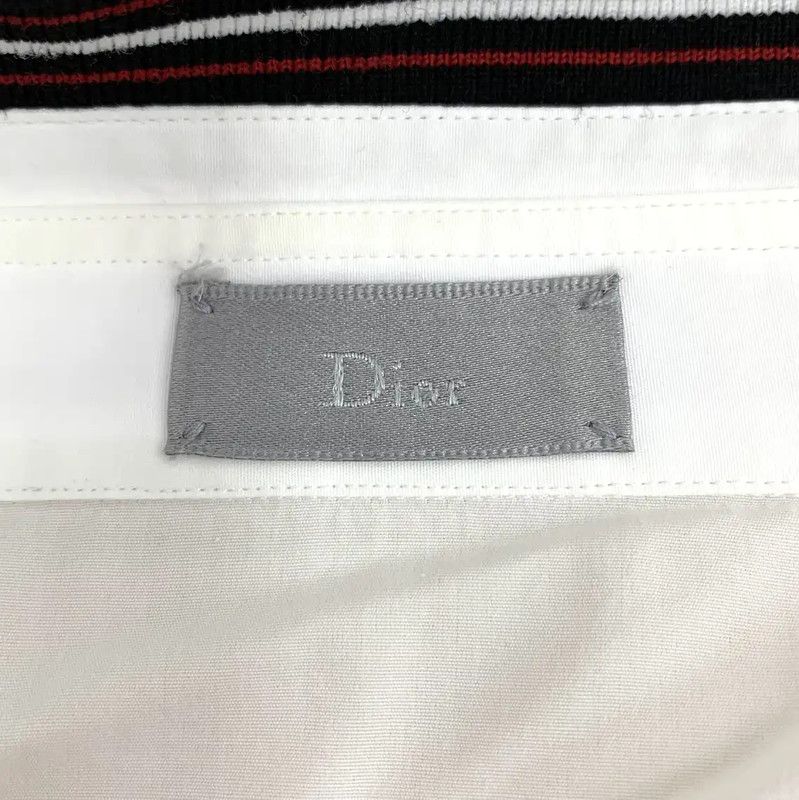 Dior Dior White Cotton Long Sleeve Men's Shirt 0089 Size US M / EU 48-50 / 2 - 5 Thumbnail