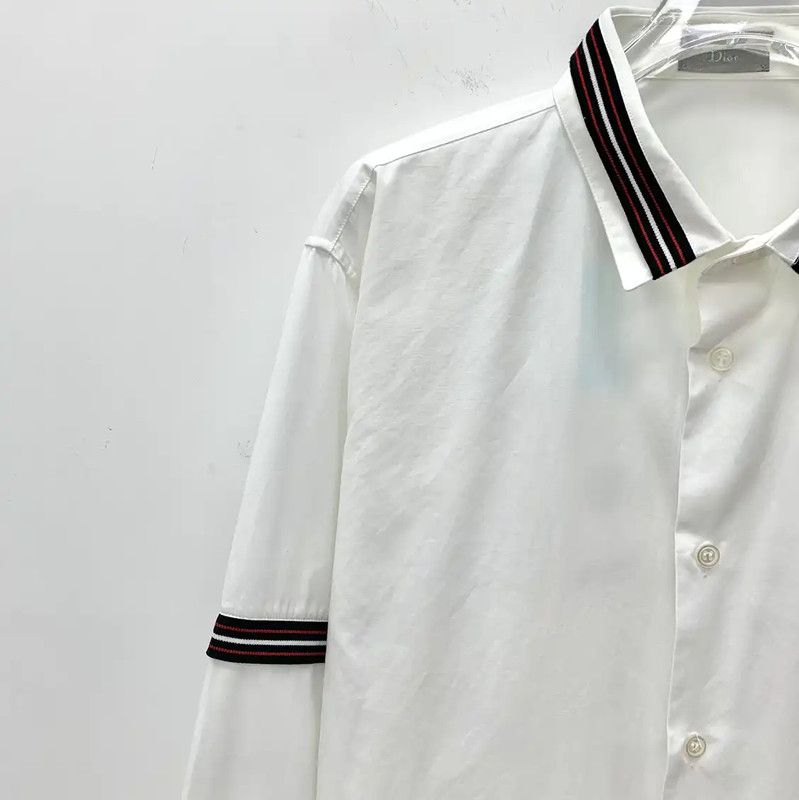 Dior Dior White Cotton Long Sleeve Men's Shirt 0089 Size US M / EU 48-50 / 2 - 3 Thumbnail
