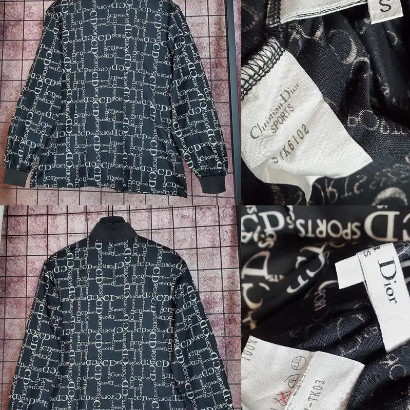 Dior Dior Black Logo Long Sleeve T-Shirt 0089 Size US S / EU 44-46 / 1 - 2 Thumbnail