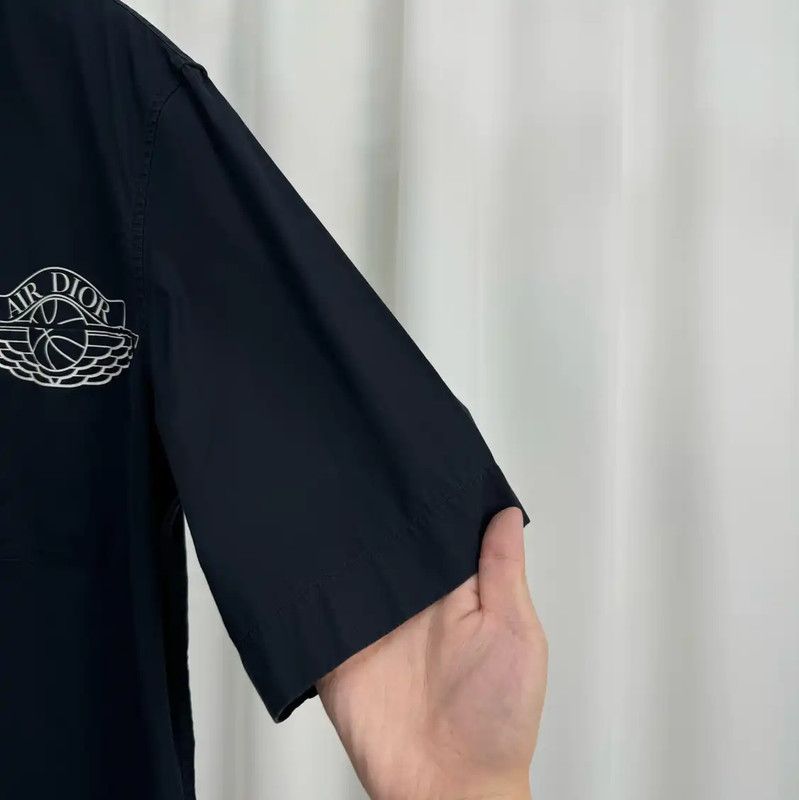 Dior Dior Black Short Sleeve Shirt with Logo 0089 Size US S / EU 44-46 / 1 - 4 Thumbnail