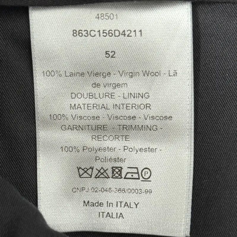 Dior Dior Black Cotton Casual Pants for Men 0089 Size US 36 / EU 52 - 4 Thumbnail