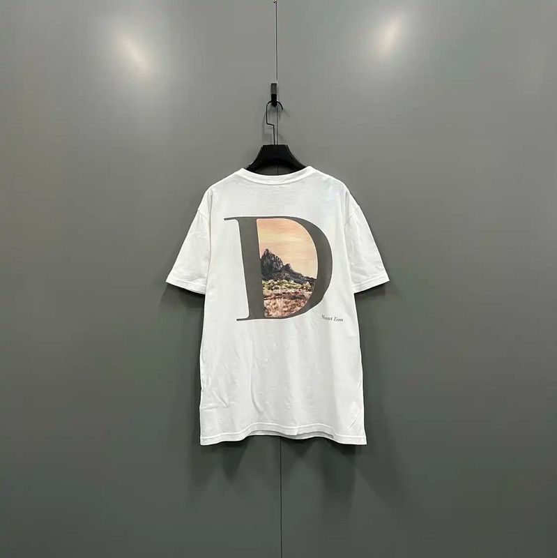 Dior Dior White Short Sleeve Cotton T-Shirt 0089 Size US L / EU 52-54 / 3 - 3 Thumbnail