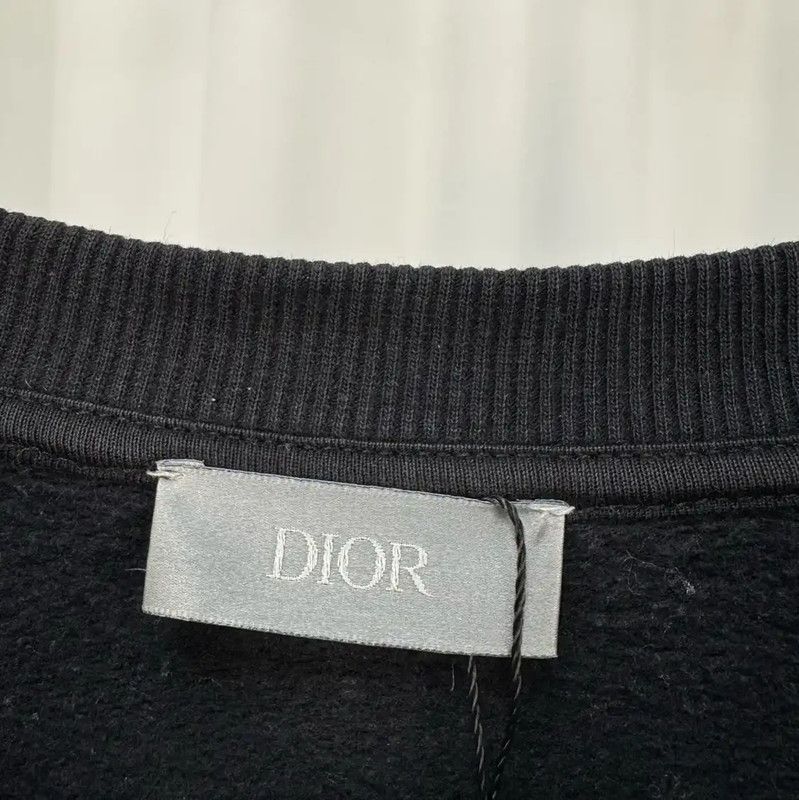 Dior Dior Men's Black Logo Long Sleeve Sweatshirt 0089 Size US M / EU 48-50 / 2 - 5 Thumbnail