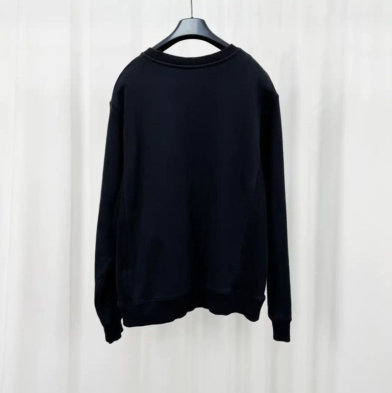 Dior Dior Men's Black Logo Long Sleeve Sweatshirt 0089 Size US M / EU 48-50 / 2 - 2 Thumbnail