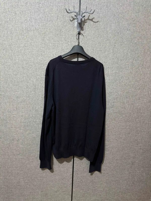 Dior Dior Navy Wool Logo Pullover Sweater 0089 Size US XXL / EU 58 / 5 - 2 Thumbnail