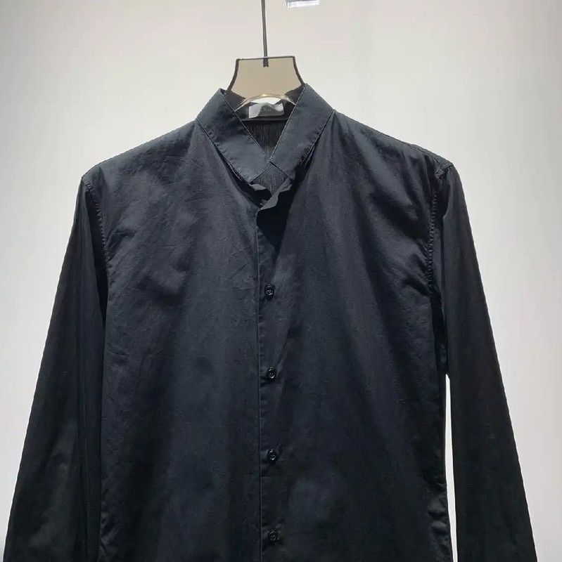 Dior Dior Black Cotton Long Sleeve Shirt 0089 Size US M / EU 48-50 / 2 - 3 Thumbnail