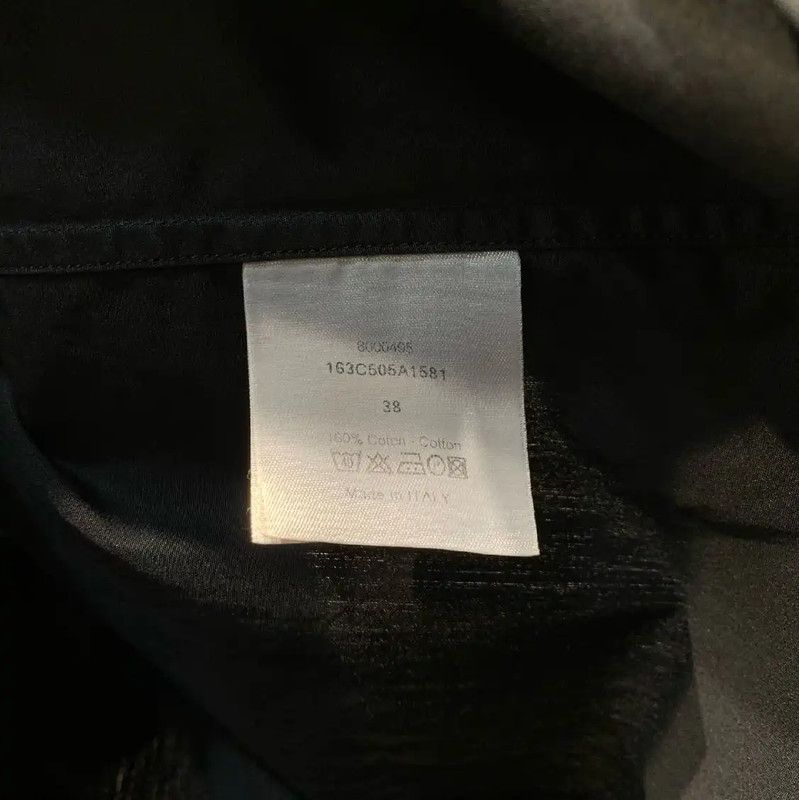 Dior Dior Black Cotton Long Sleeve Shirt 0089 Size US M / EU 48-50 / 2 - 8 Thumbnail