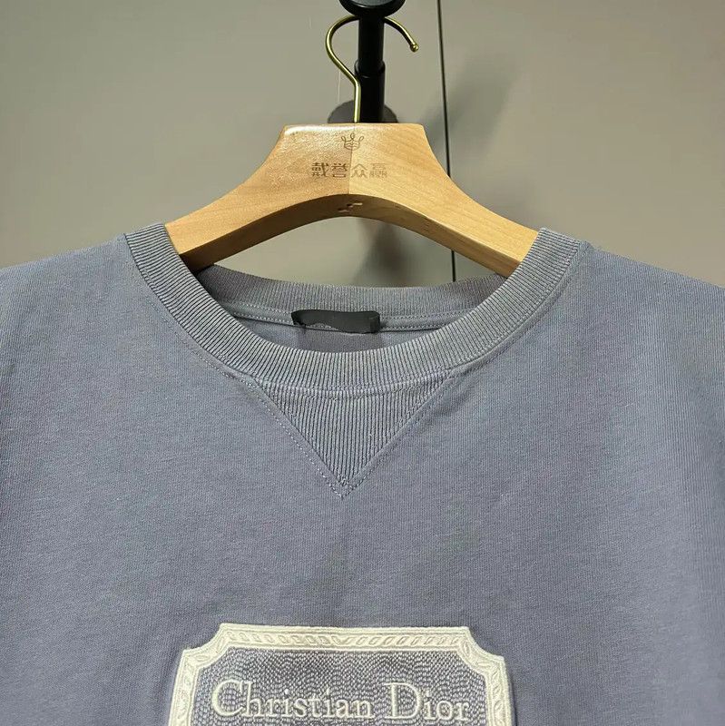 Dior Dior Summer Light Blue Cotton Blend T-Shirt 0089 Size US XL / EU 56 / 4 - 3 Thumbnail