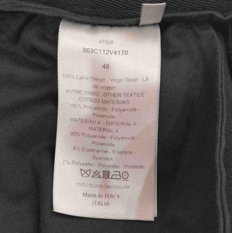 Dior Dior Men's Casual Black Cotton Pants 0089 Size US 32 / EU 48 - 5 Thumbnail
