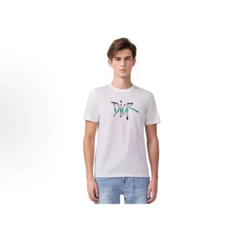 Dior Dior White Cotton Men's T-shirt 0089 Size US L / EU 52-54 / 3 - 7 Thumbnail